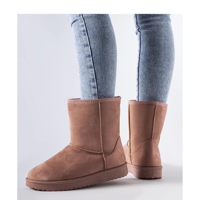 Ružičaste izolirane klasične Libero - Solea čizme za snijeg ružičasta 1