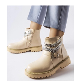 Bež gležnjače s ukrasnim lancima Mezzavia - Solea 1