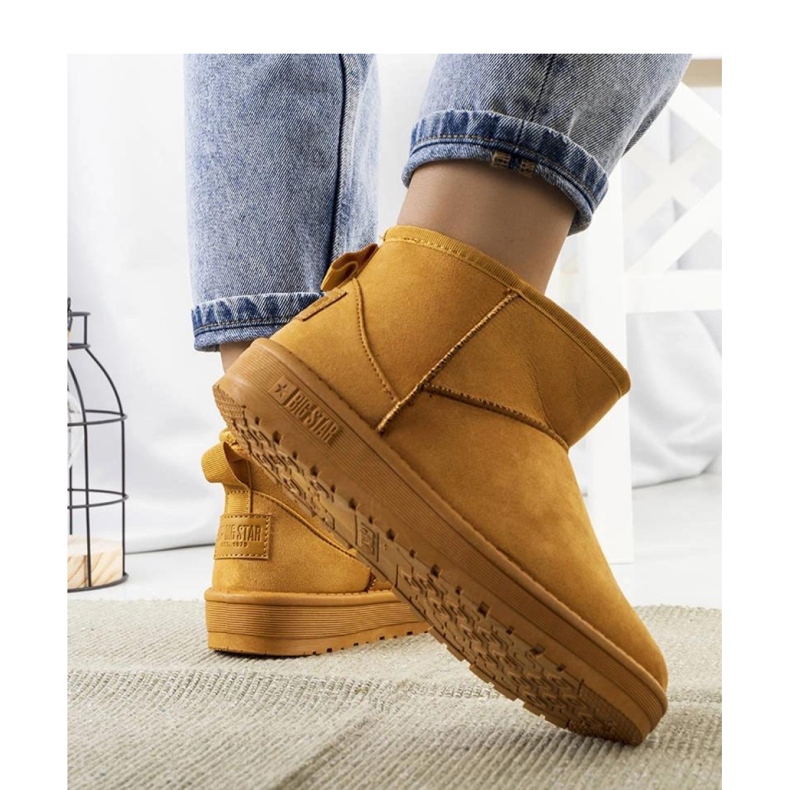 Smeđe ženske čizme za snijeg Big Star KK274289-802 - Solea smeđa 1