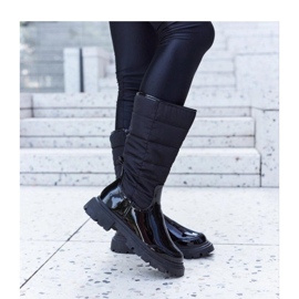 Crne izolirane lakirane čizme iz Villafranca - Solea crna 2