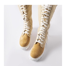 Bež čizme Palmer izolirane tkaninom - Solea 1