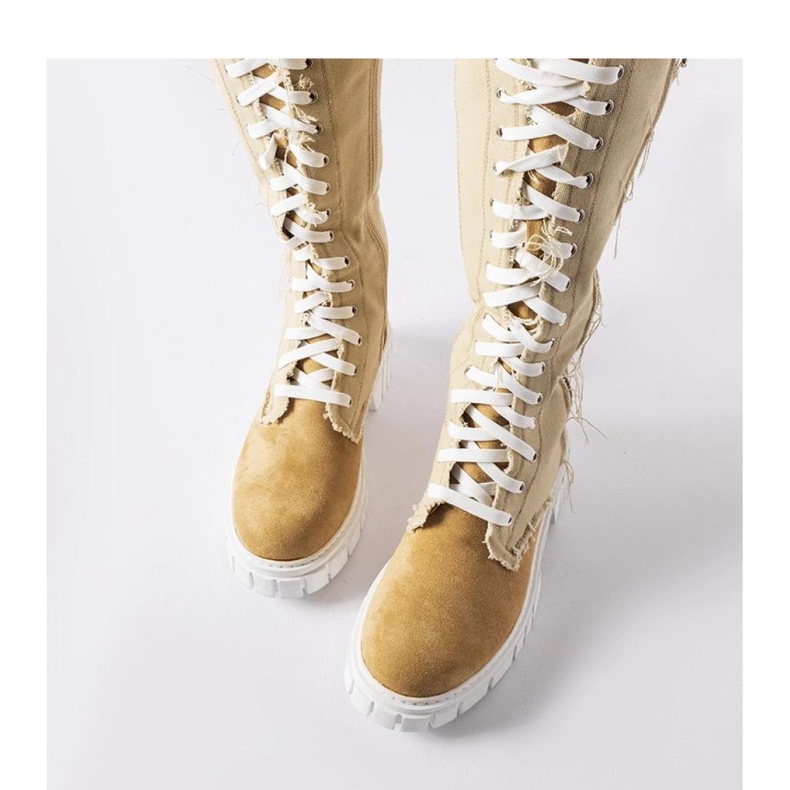 Bež čizme Palmer izolirane tkaninom - Solea 1