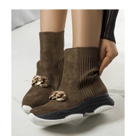 Zelene izolirane gležnjače s lancem Ulster - Solea zelena 1