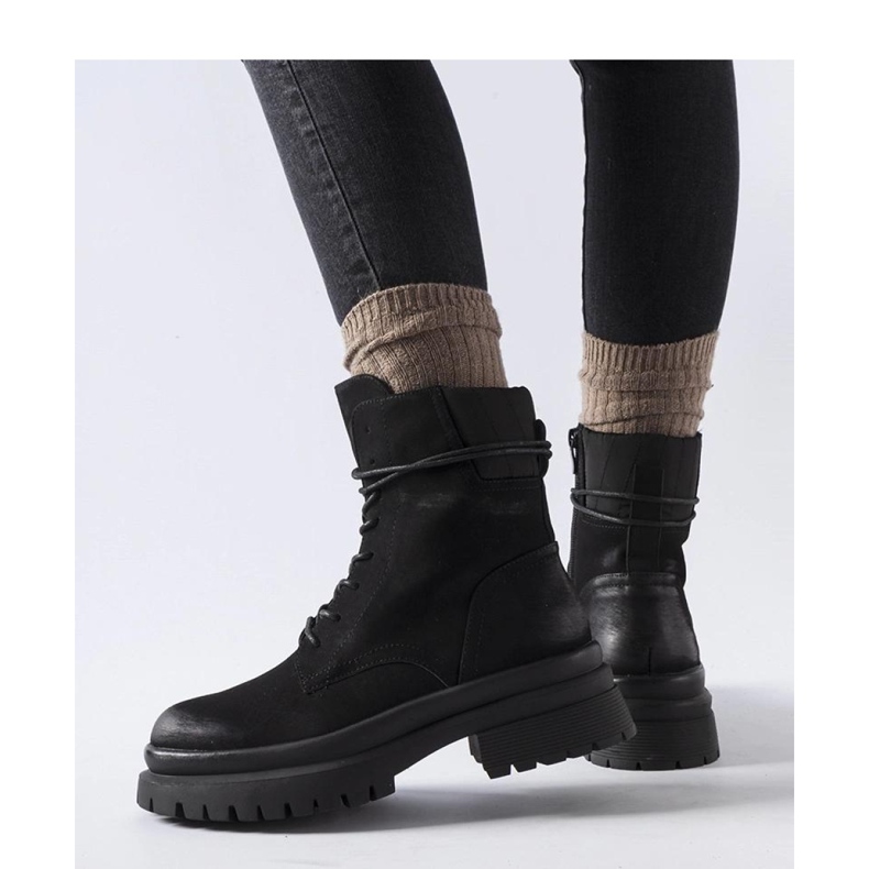 Crne čizme s izlizanim vrhom, Vadnais - Solea crno 1