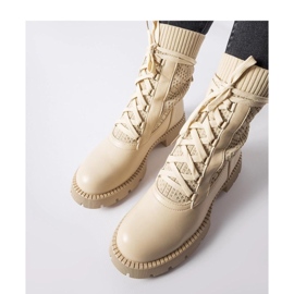 Bež čizme s otvorenim čarapama Portico - Solea 1