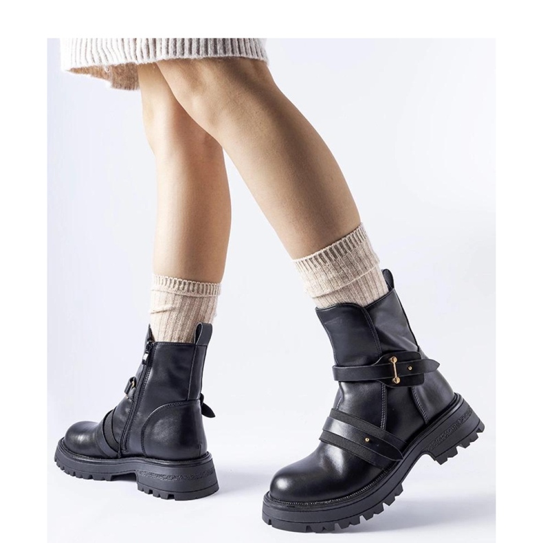 Crne izolirane čizme Laderoute - Solea crno 1