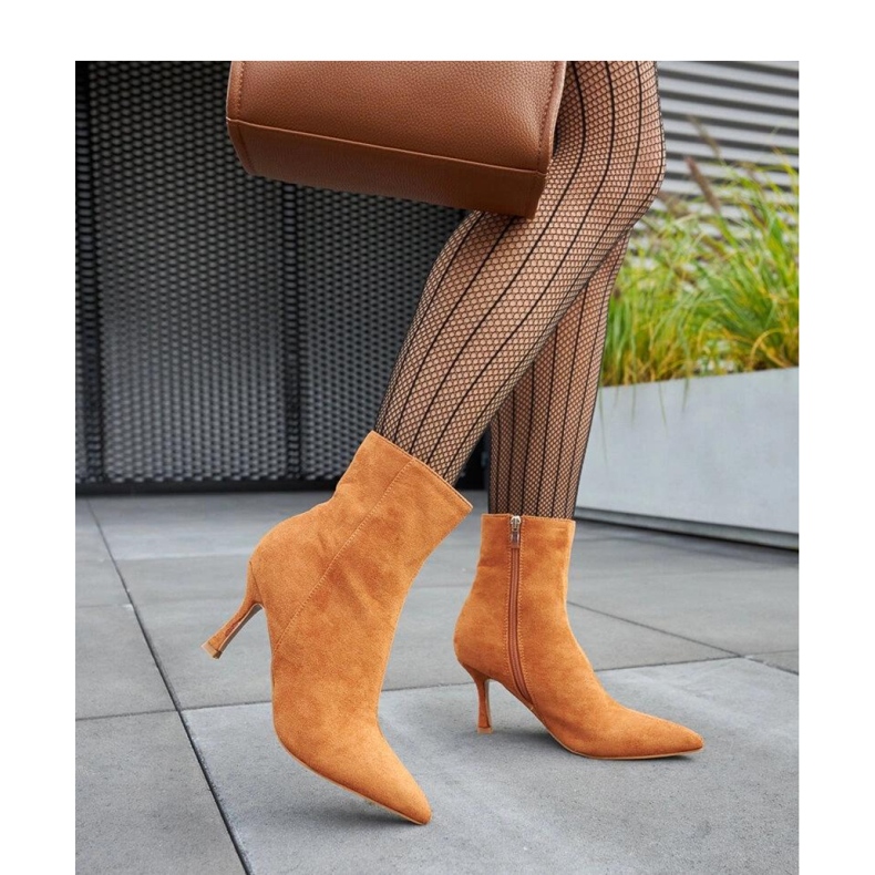 Guimond tople smeđe gležnjače na nisku petu - Solea smeđa 1