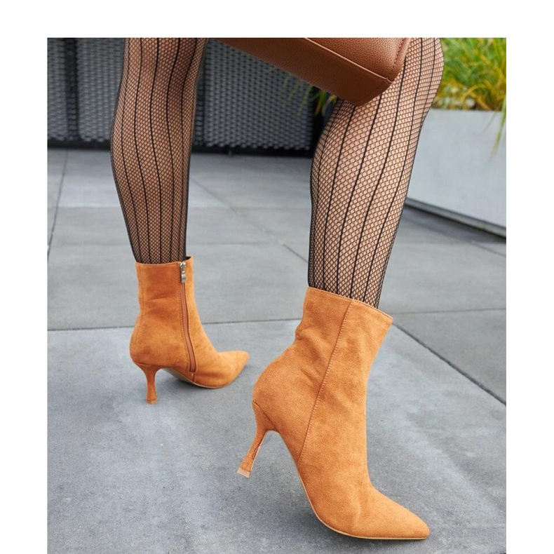 Guimond tople smeđe gležnjače na nisku petu - Solea smeđa 2