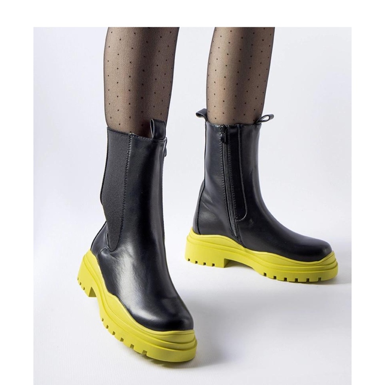 Crne gležnjače sa šarenim potplatom Delebio - Solea crno 1