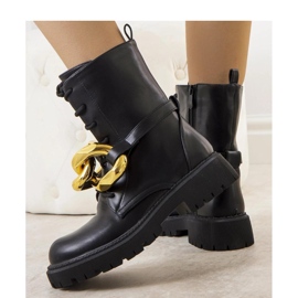 Crne planinarske cipele s lancem Galar - Solea crno 1