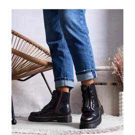 Bordo izolirane čizme za planinarenje crvena 1