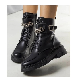 Crne, izolirane planinarske čizme crno 2