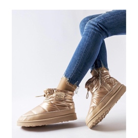 Zlatne čizme za snijeg Lee Cooper LCJ-23-44-1965L s patentnim zatvaračem zlatni 1