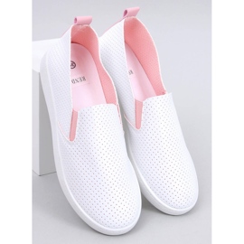 BIJELO/ROZA slip-on tenisice bijela 1
