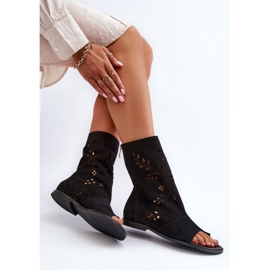 Zazoo 3437 Crni gornji dio sandala crna 1