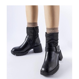 Crne tople čizme s masivnim potplatom crna 1