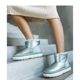 Svijetlo zelene tople čizme za snijeg na platformi Cores - Solea zelena 1