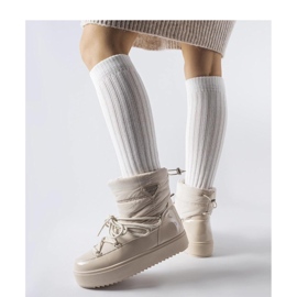 Bež izolirane čizme za snijeg s elastikom Oslavia - Solea 1