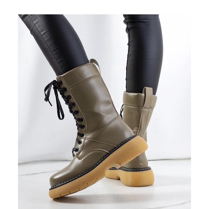 Zelene bovver čizme Redel - Solea zelena 1