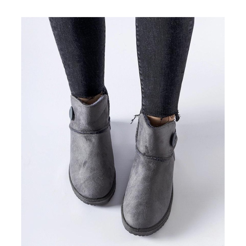 Sive kratke izolirane čizme za snijeg od Snyder - Solea siva 1