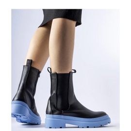 Crne cipele s plavim potplatom Georgette - Solea crna 1