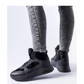 Crne izolirane visoke tenisice Malles - Solea crna 1