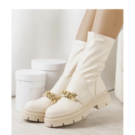 Bež čizme s visokim potplatom 1