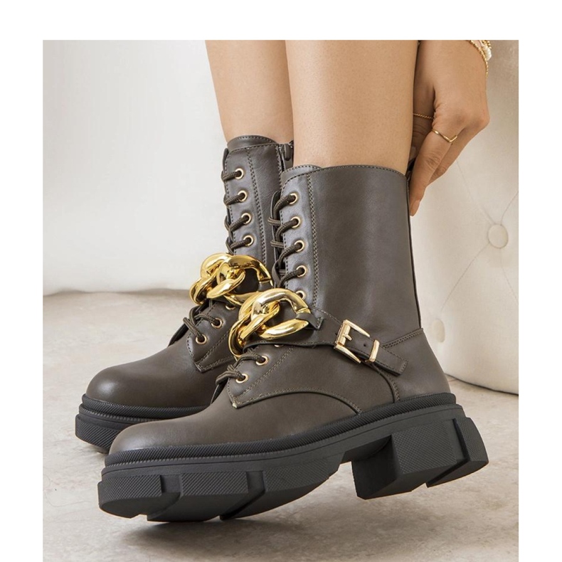 Zelene planinarske cipele s lancem zelena 1