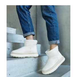 Bež tople čizme za snijeg s platformom 2