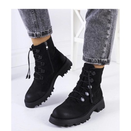 Crne čizme od eko antilop kože crna 1