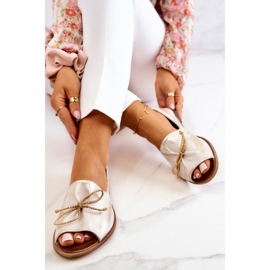 Balerinke Model Nicole 2660/004 Bijelo/Zlatno zlatni 2