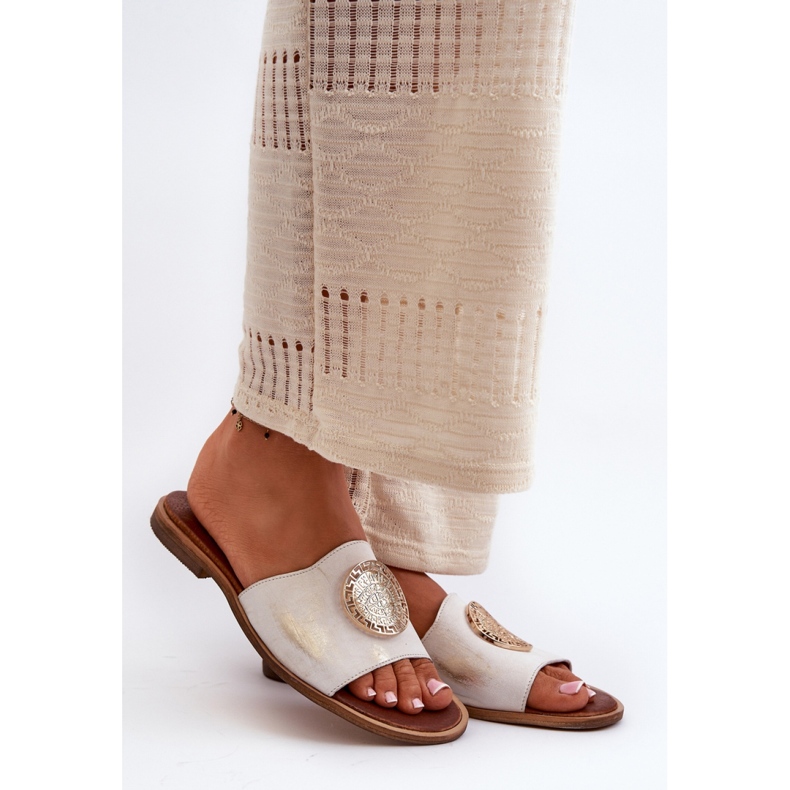 Sandale Japanke Model Zazoo 2938 Zlatne zlatni 1