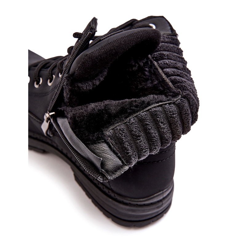 News Ženske kožne izolirane trappers crne crna 2