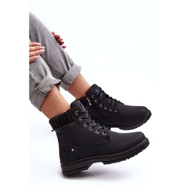 News Ženske kožne izolirane trappers crne crna 5