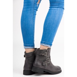 Radničke čizme s kopčom siva 1