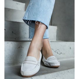 Sive ženske mokasine od eko antilop kože siva 1