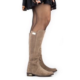 Olivier Modne čizme Klara bež 6