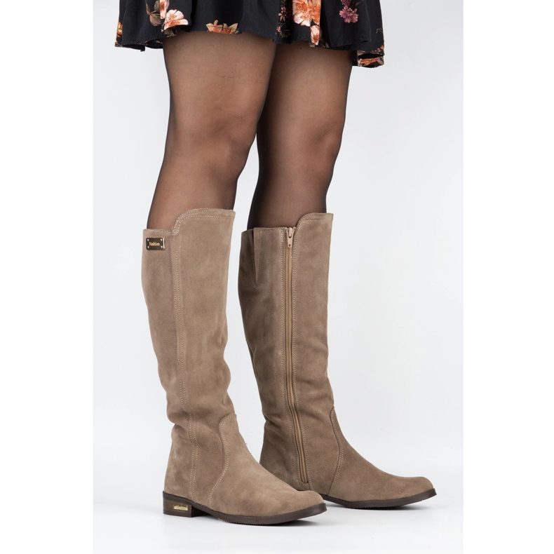 Olivier Modne čizme Klara bež 3