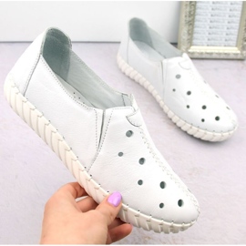 Artiker W HBH66A bijele ažurne kožne cipele bijela 2