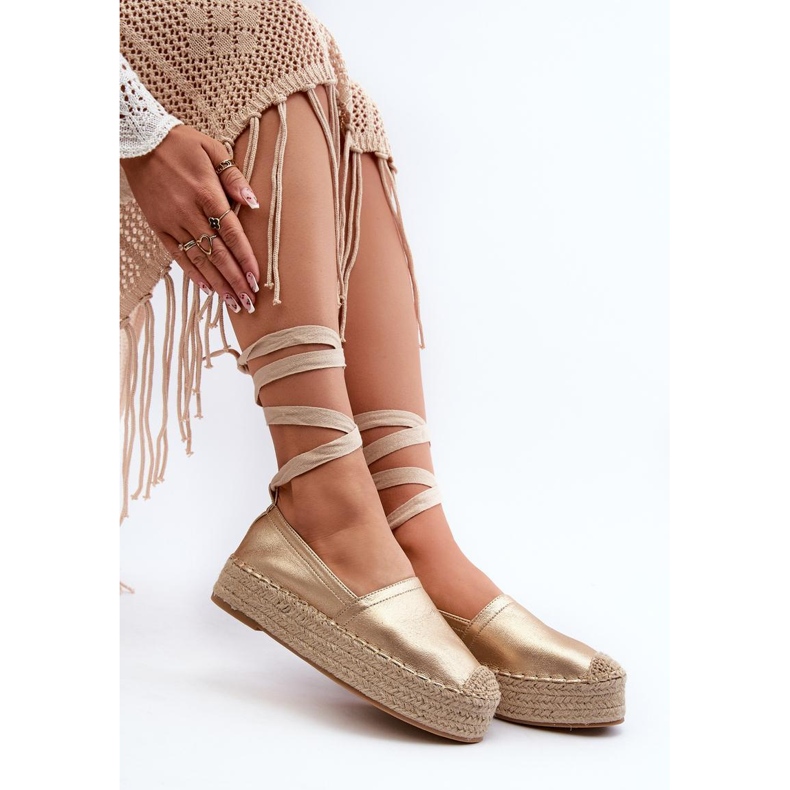 Step in style Espadrile Model Tailesse C-285 Zlatne - Zakoračite sa stilom žuta boja 2