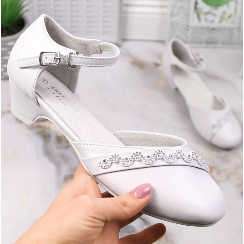 American Club Jr. AM914 bijele balerinke na kapici bijela 1