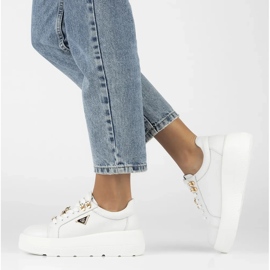 Filippo DP6382/24 Wh kožne tenisice, bijele bijela 2