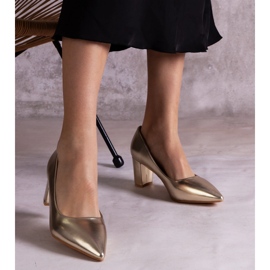 Zlatne pumpe na stupu zlatni 1