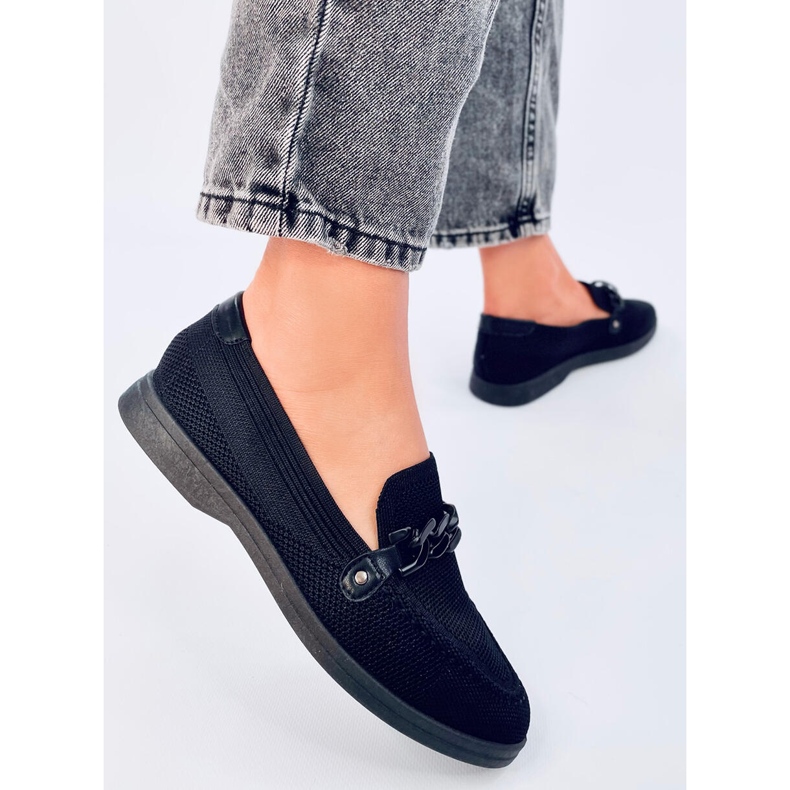 Lucena Crne ažurne mokasine crno 2