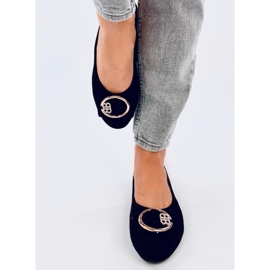 Ženske balerine s crnim cirkonima crno 1