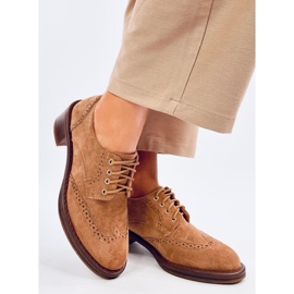 Oxfords Camel Visoke potpetice smeđa 2