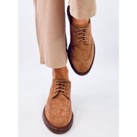 Oxfords Camel Visoke potpetice smeđa 1