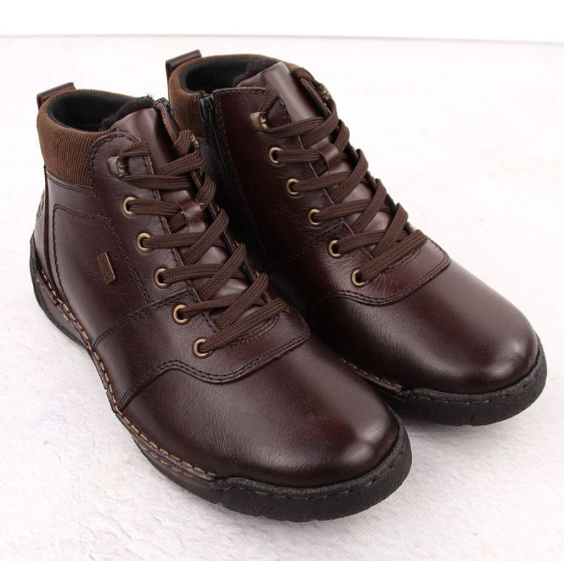 Muške čizme izolirane od vune rieker rkr747 smeđa 2