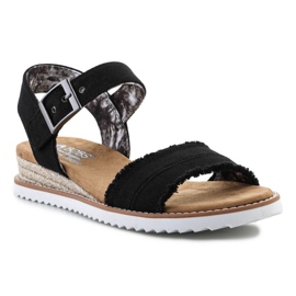 Cipele Sandale Skechers Espadrile Bobice Adobe Princess 113541-BLK crno 1
