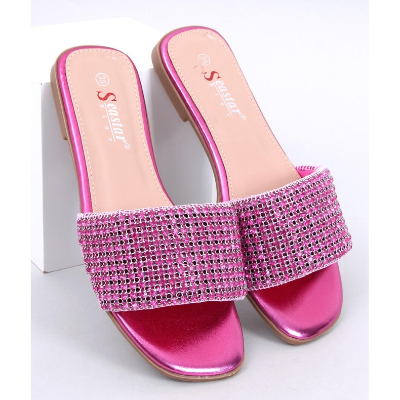 Seastar Ženski flip lepci s Rhinestones Pink ružičasta 1